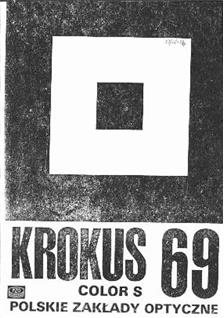 Krokus Krokus 69 S manual. Camera Instructions.